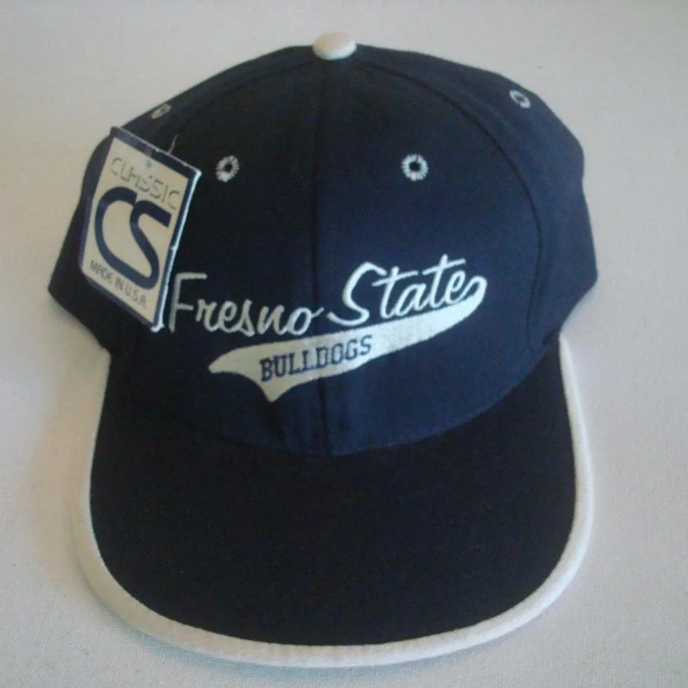 FRESNO STATE SCRIPT 80S‎ HAT CAP VINTAGE Y2K 00S H5